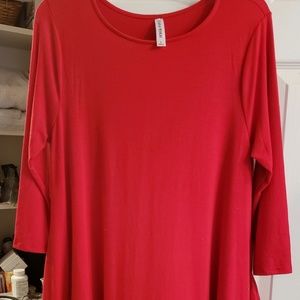 New  Zenana 3/4 length sleeves Dress/Tunic size L